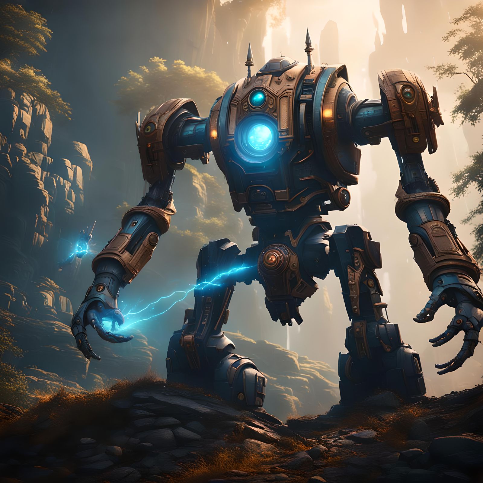 machine spirit rise against there robot adversaries with  bl...