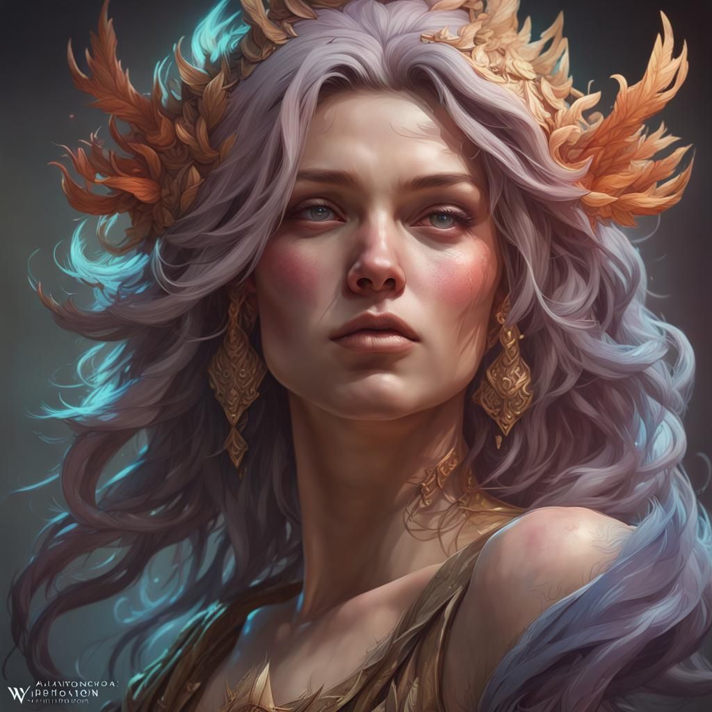 Mythical Creatures Portrait in Hyperdetailed Style