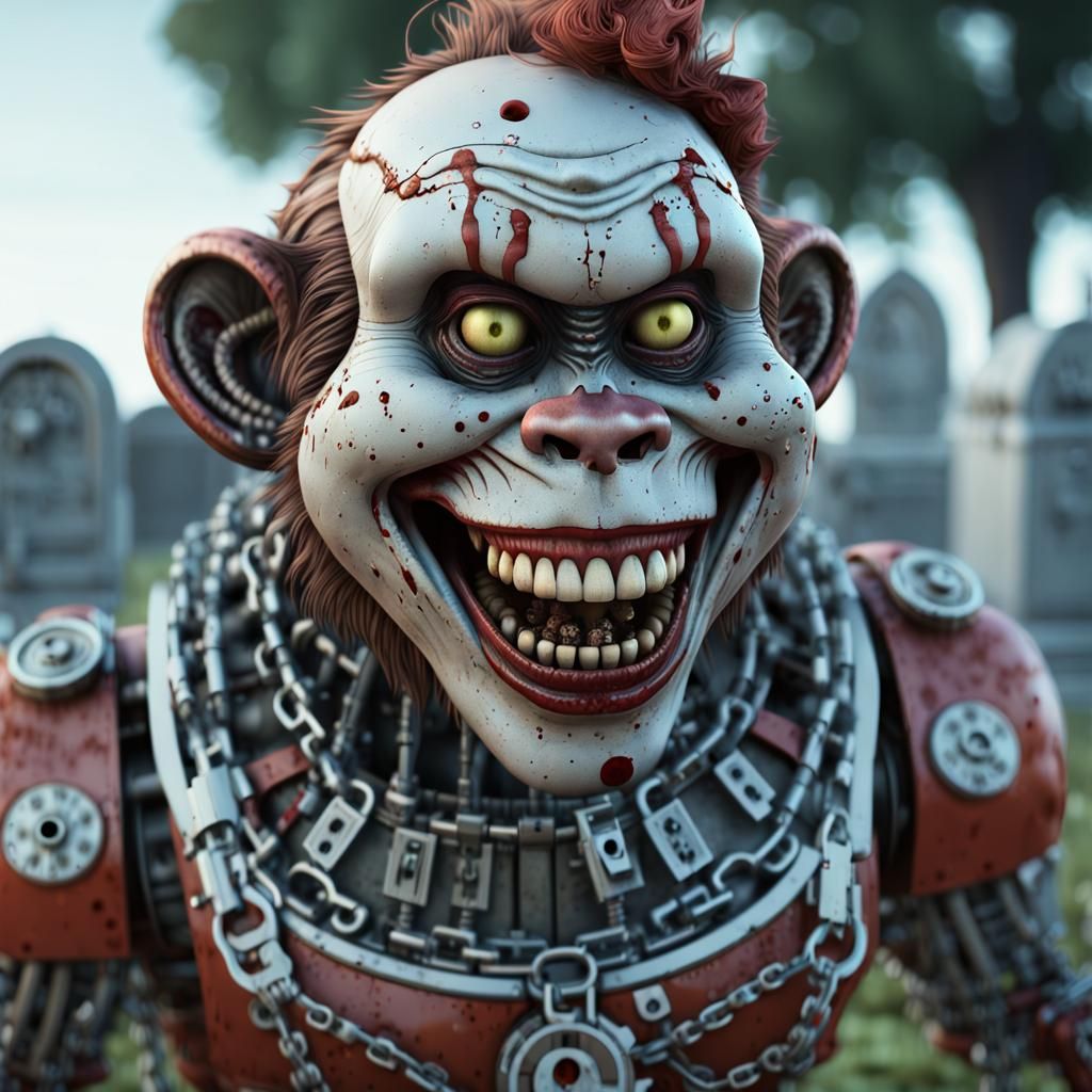 Zombie Monkey Monster Clown