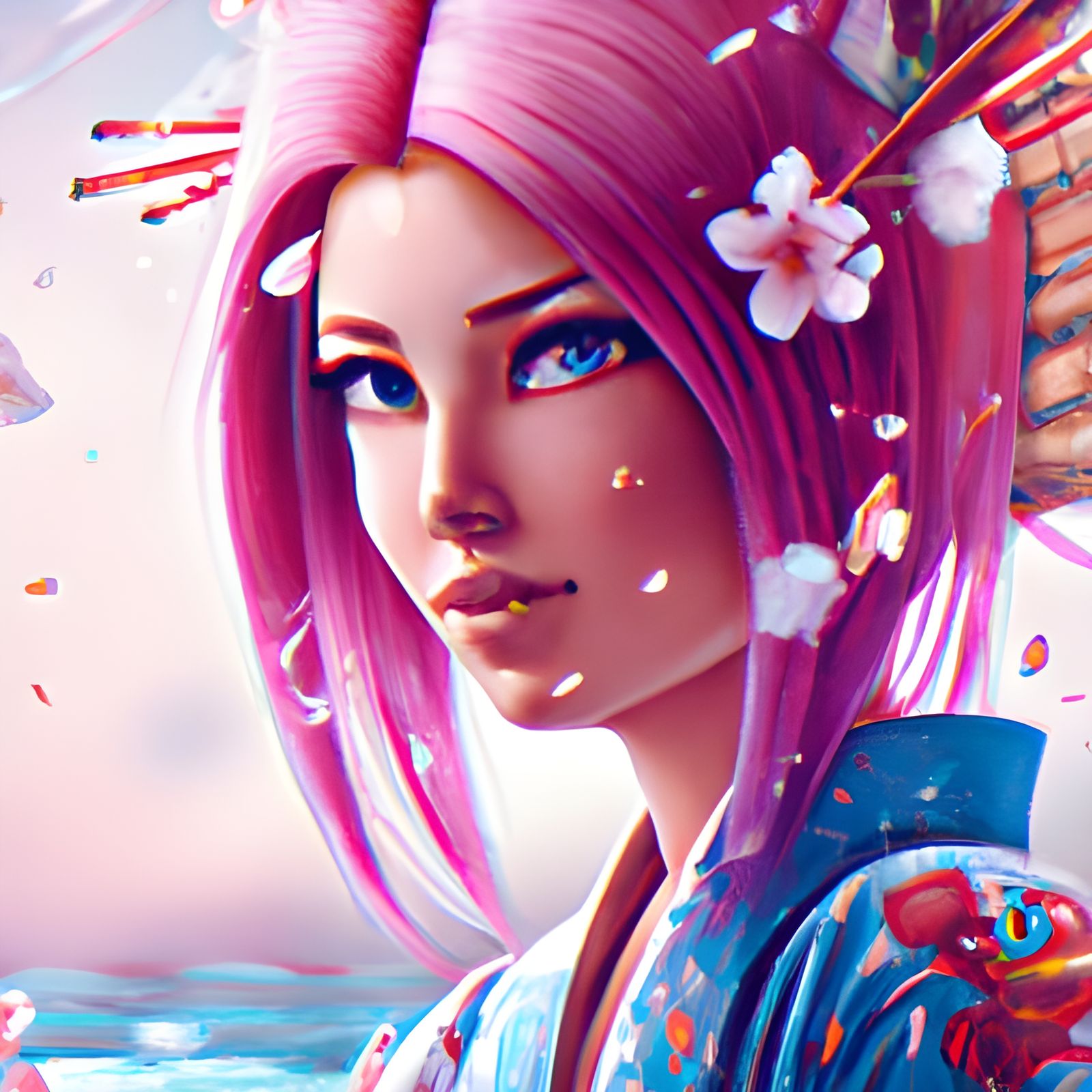 Blissful Sakura - AI Generated Artwork - NightCafe Creator