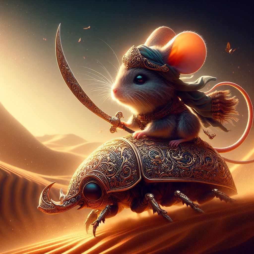 Wee little Scarab rider