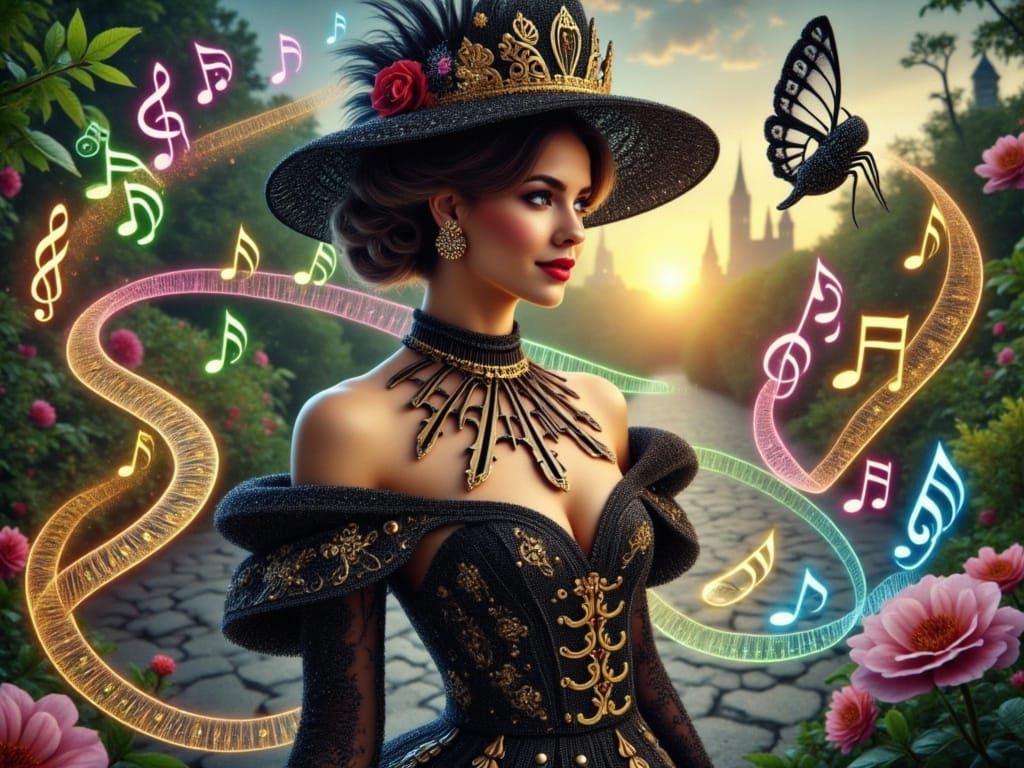 <lora:FiosPianoMagic:1.0>  A portrait of a Steampunk lady