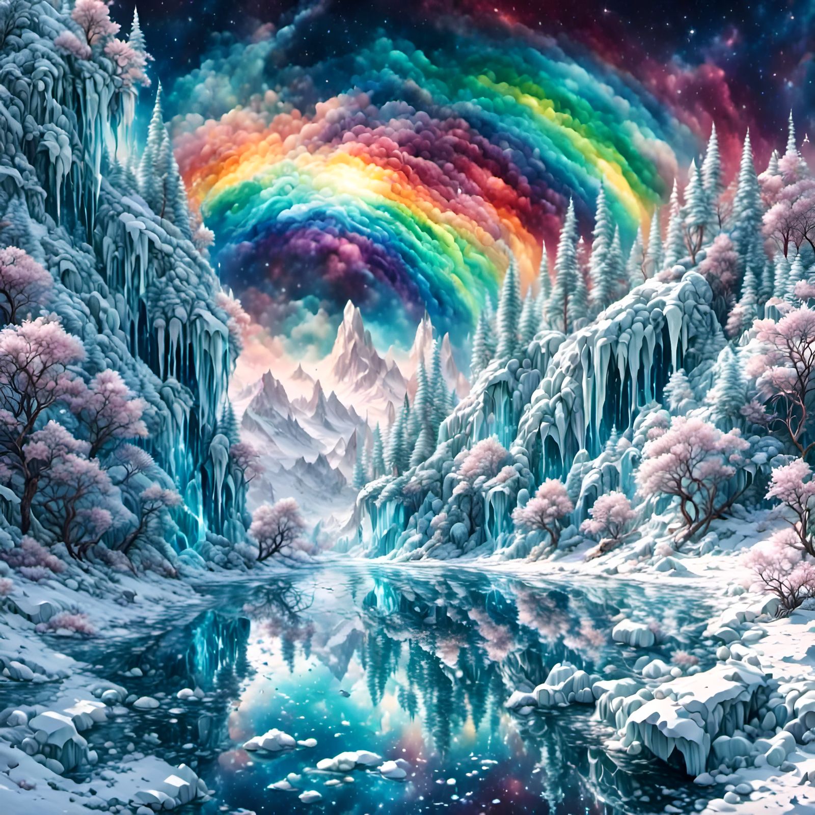 Rainbow Icescape