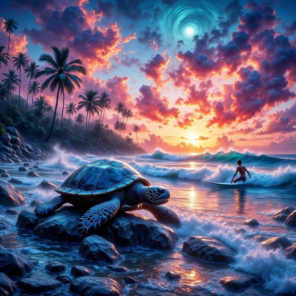 Seaside Sunset  by @Mystienight