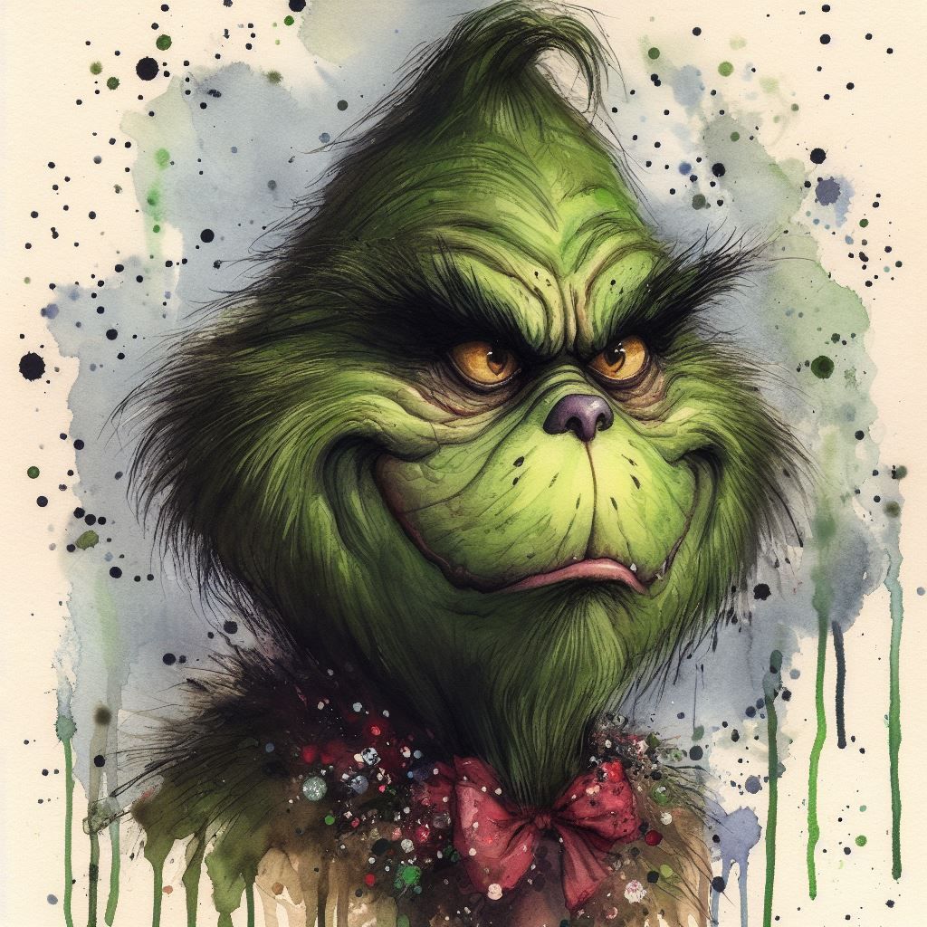 The Grinch - Portrait 3 - AI Generated Artwork - NightCafe Creator