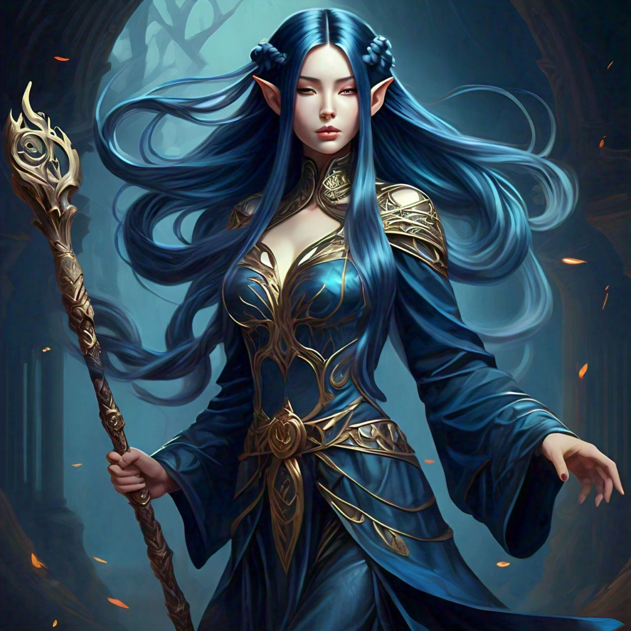 Blue Elf - Magic User