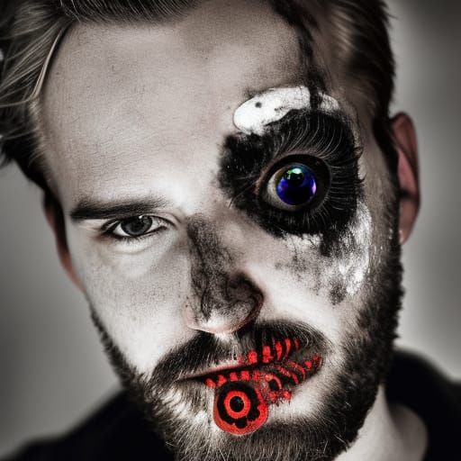 PewDiePie as Two-Face