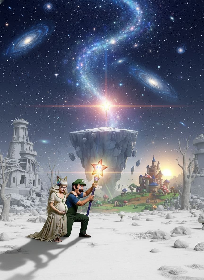 An emotional Luigi and his pregnant wife Lady Timpani as the...