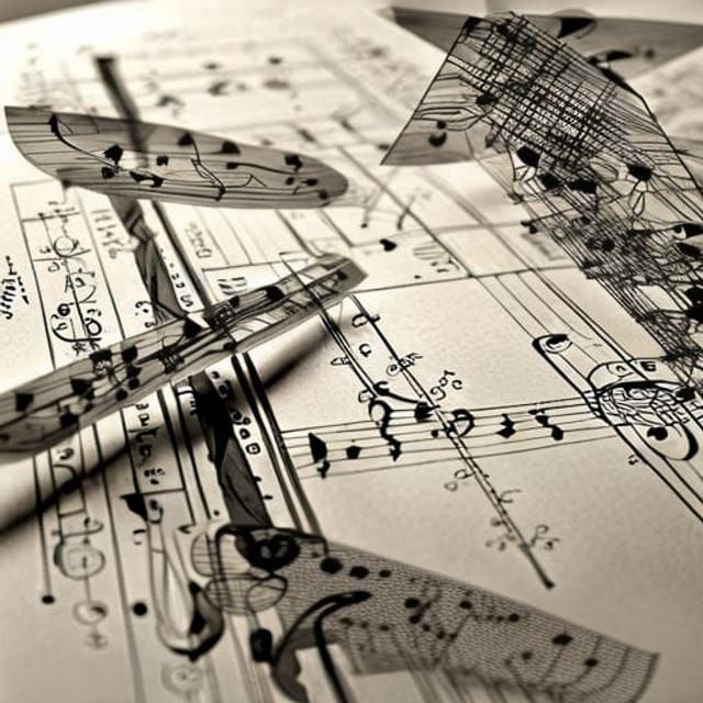 graphic score, graphic notation, experimental music notation...