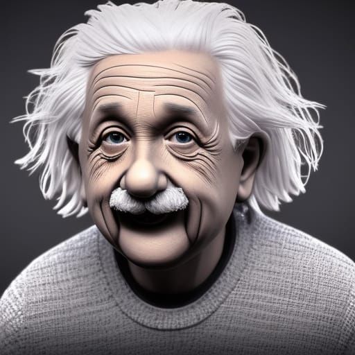 Alber einstein - AI Generated Artwork - NightCafe Creator