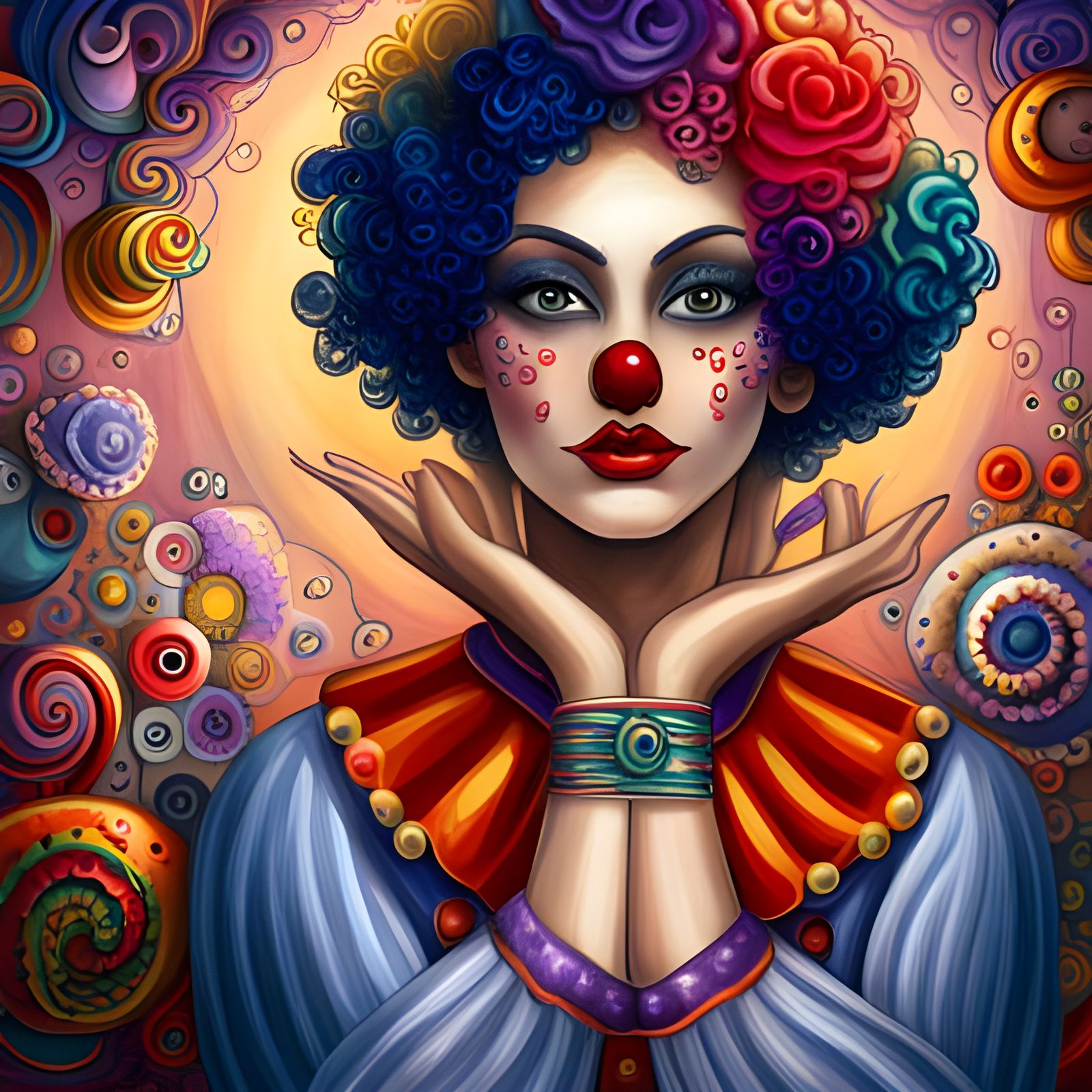 The psychedelic clown  by @Gerson de Melo 