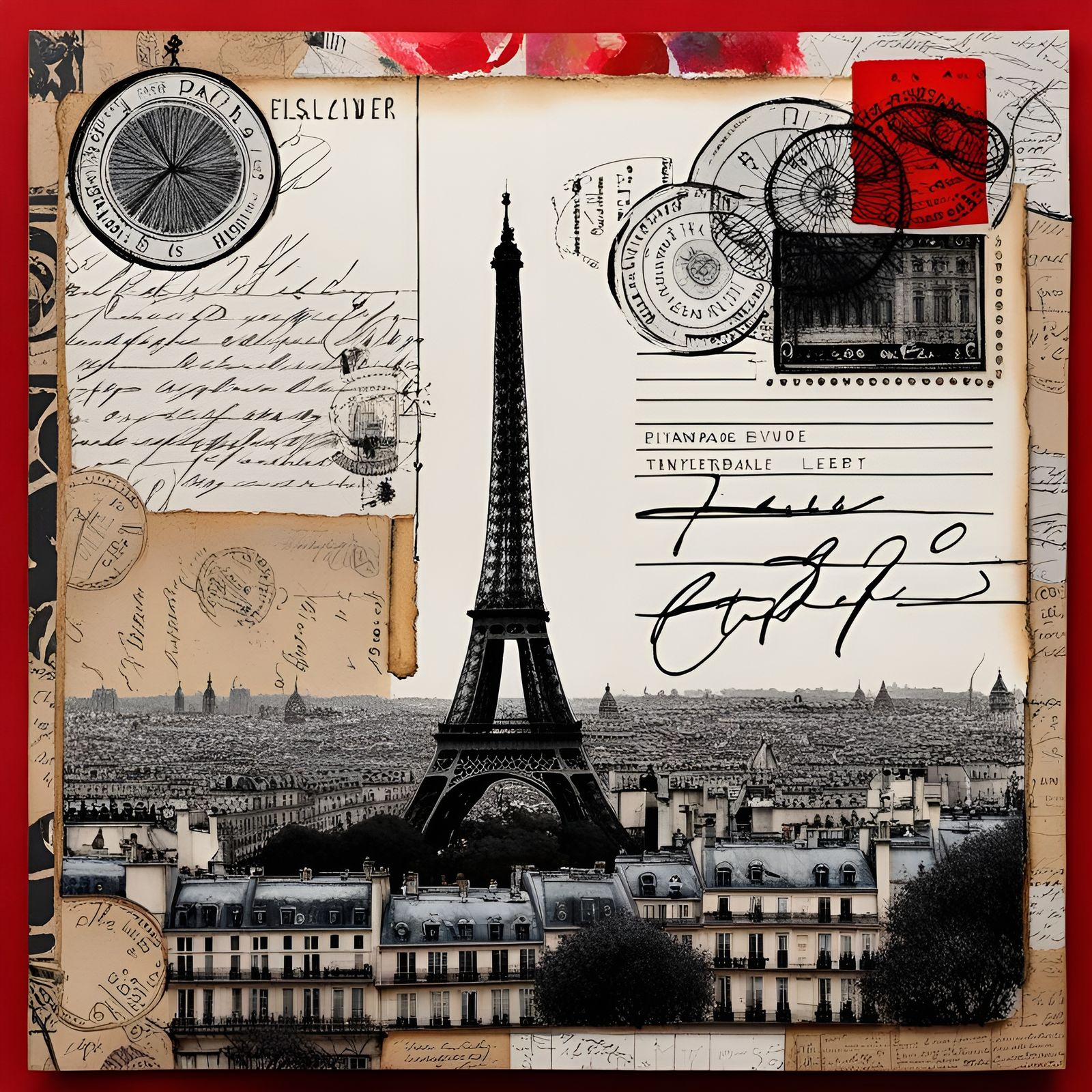 Postcard from Paris (DADA)  by @madalina