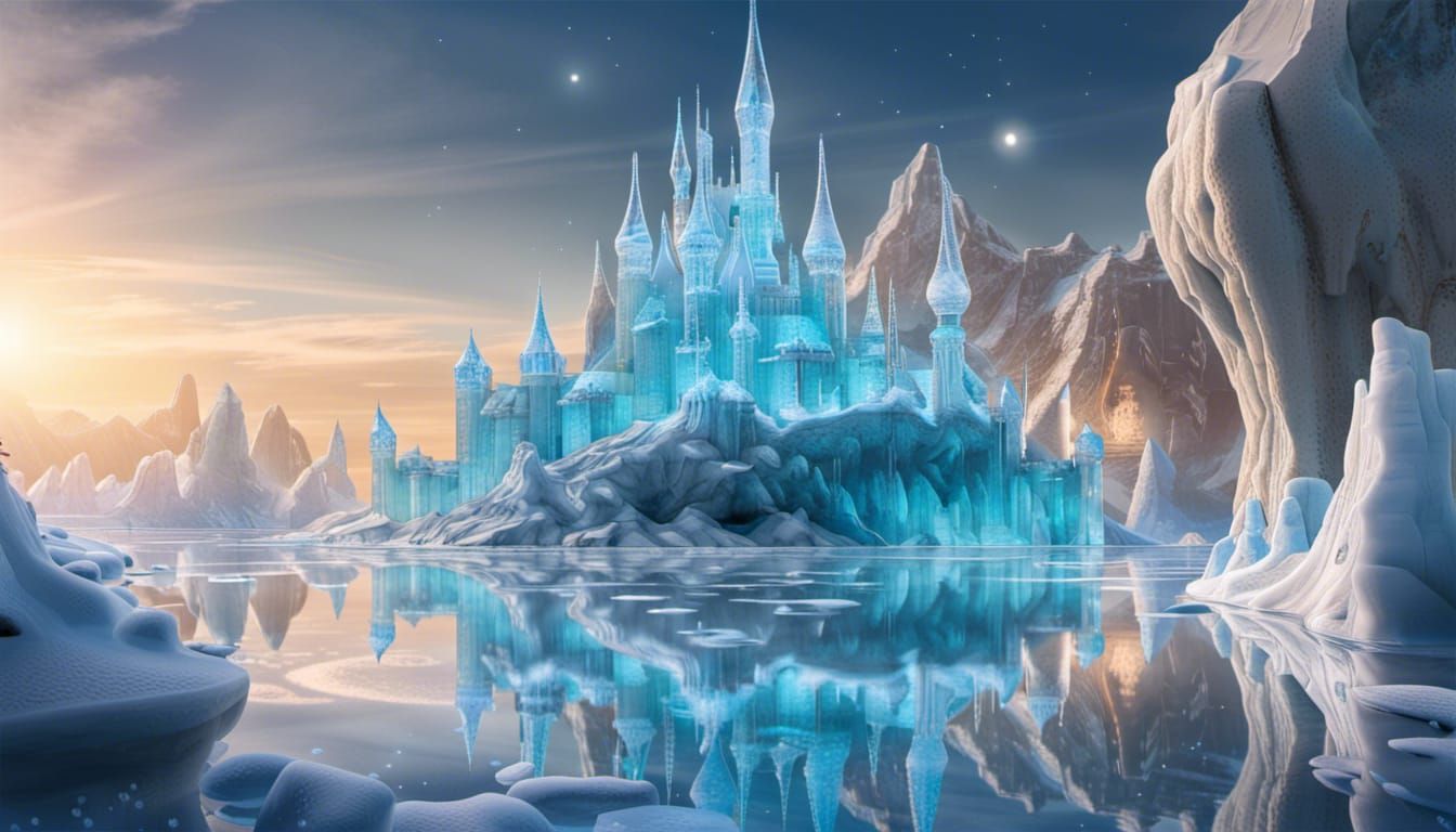 Ice Castle - AI Generated Artwork - NightCafe Creator