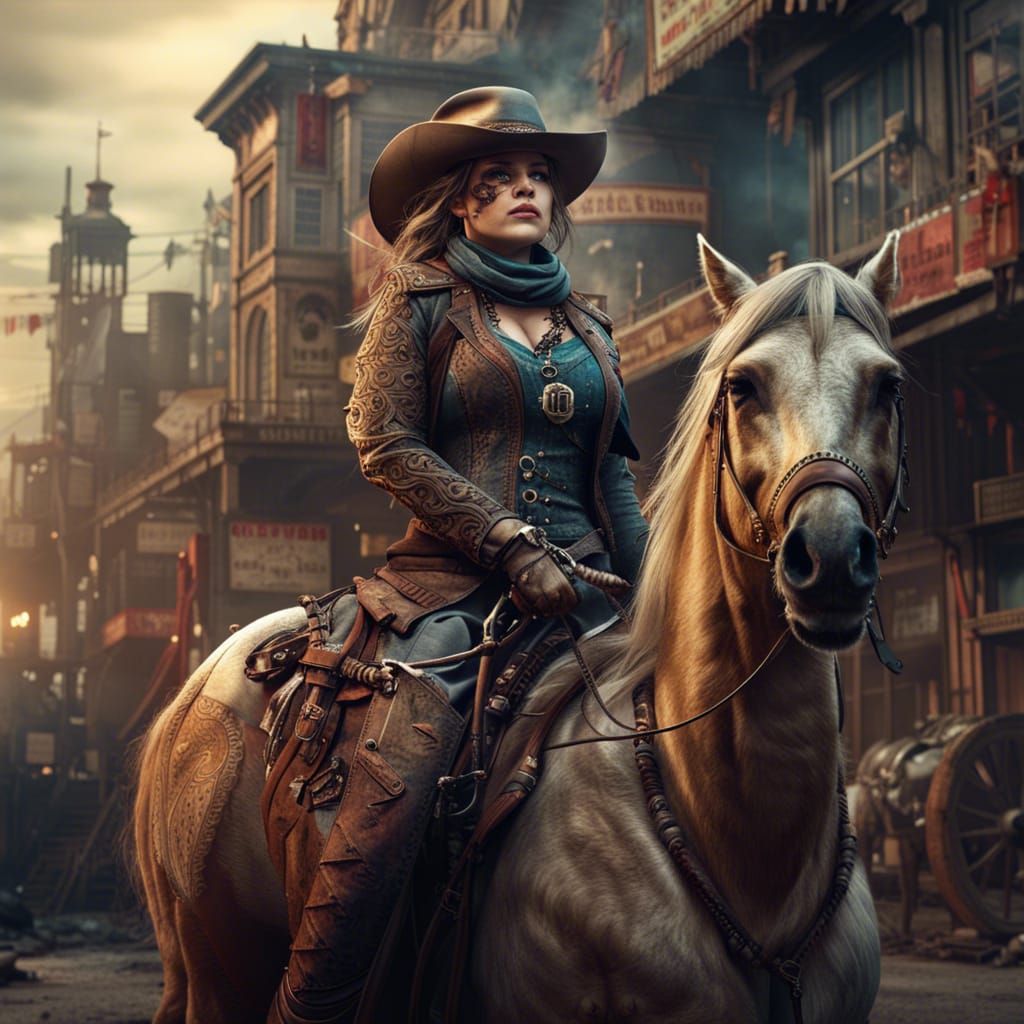  Western cowgirl   by @Carl T