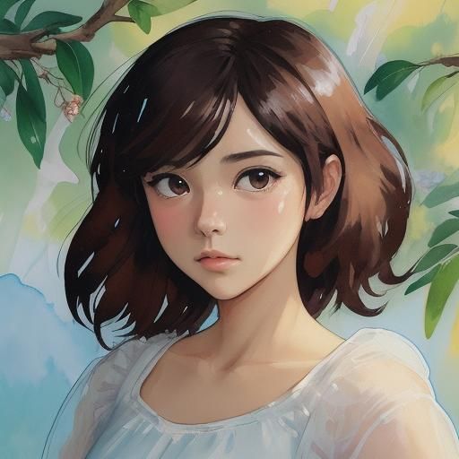 Chibi funny animation girl AI Generated Artwork NightCafe Creator