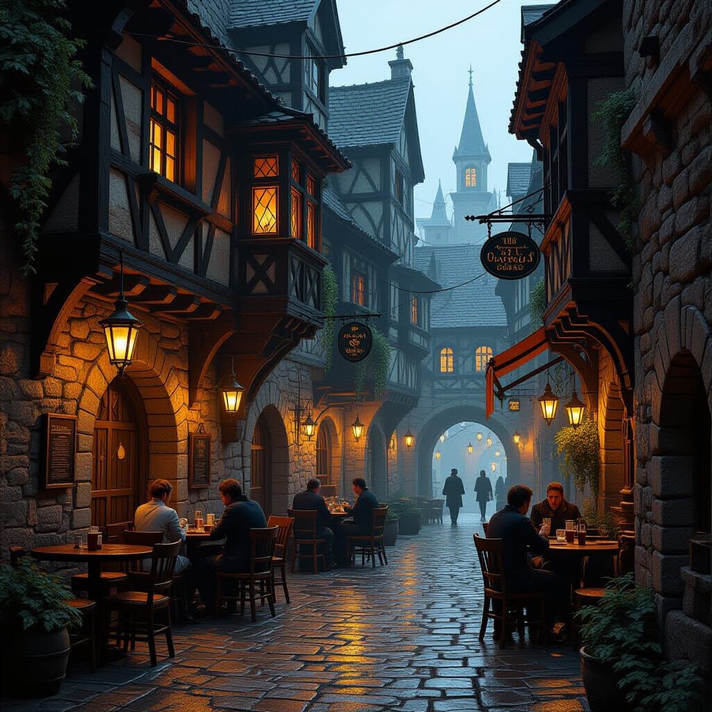 Taverns and Alleyways  by @dvori eideles