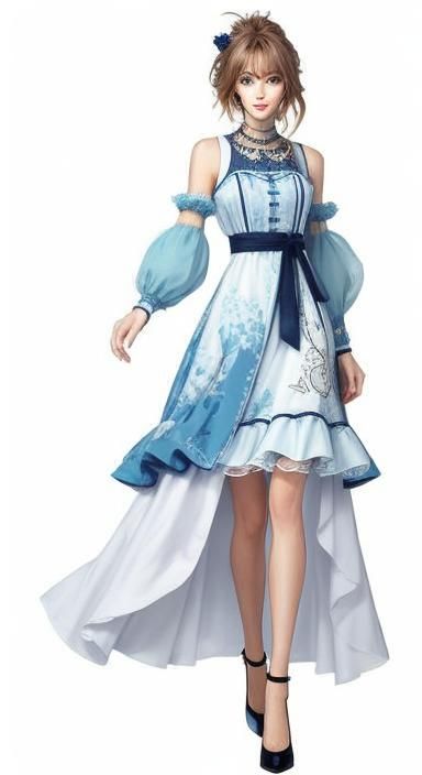Light hot girl style dress(outfit design)(whole body)