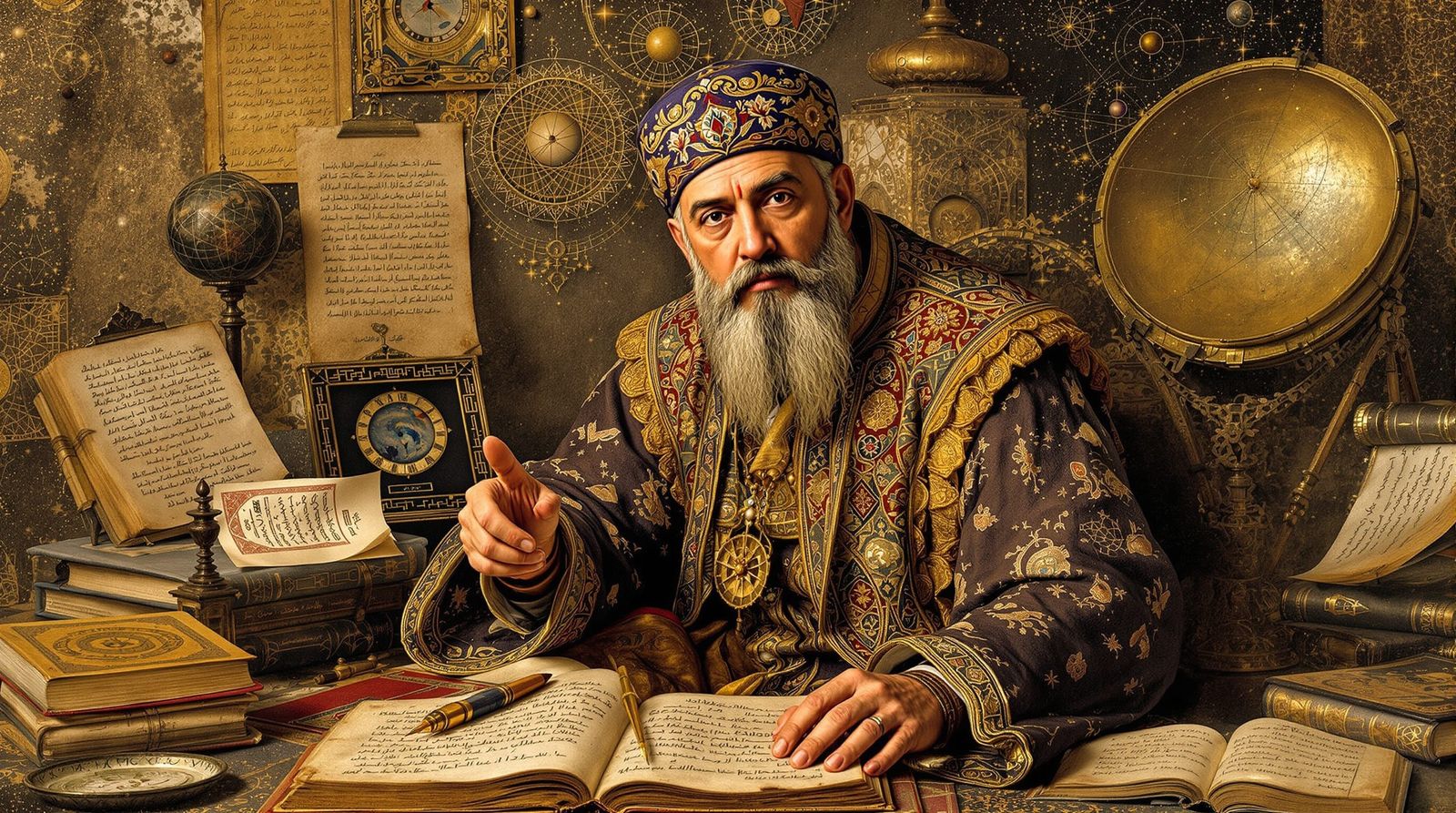 Nasir al-Din al-Tusi (1201–1274) – Trigonometry pioneer, revised Ptolemaic astronomy.  by @TheKnowAbout