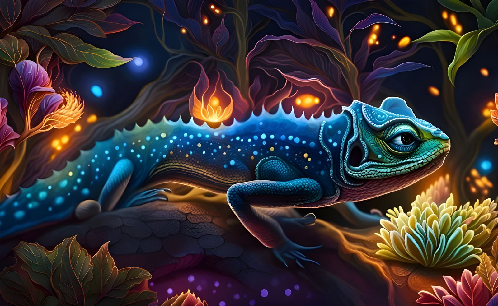 Chameleon Night Fire  by @Josh