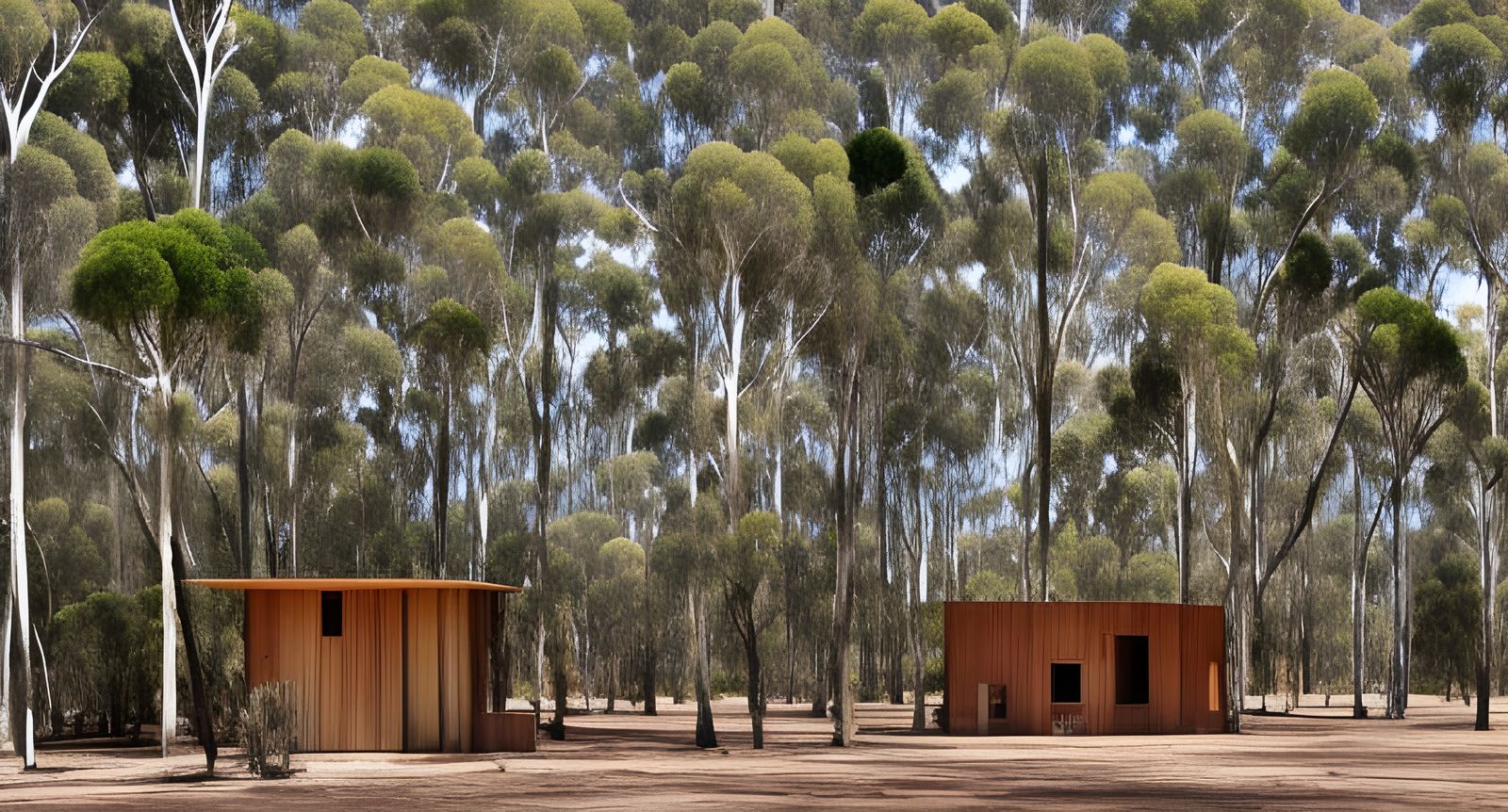 a home among the gum trees AI Generated Artwork NightCafe Creator