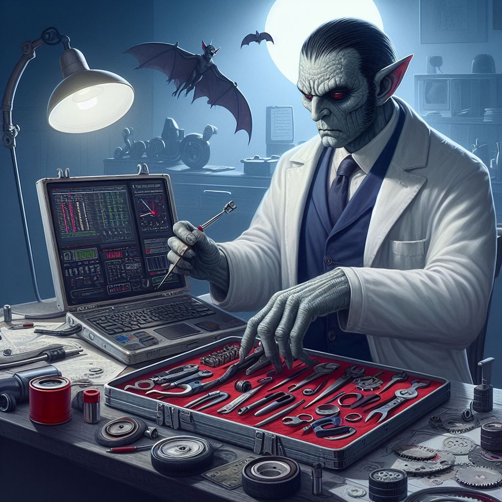 Nosferatu The Great Vampire found throughout the 20th Century the common tasks and responsibilities of a car mechanic, d...