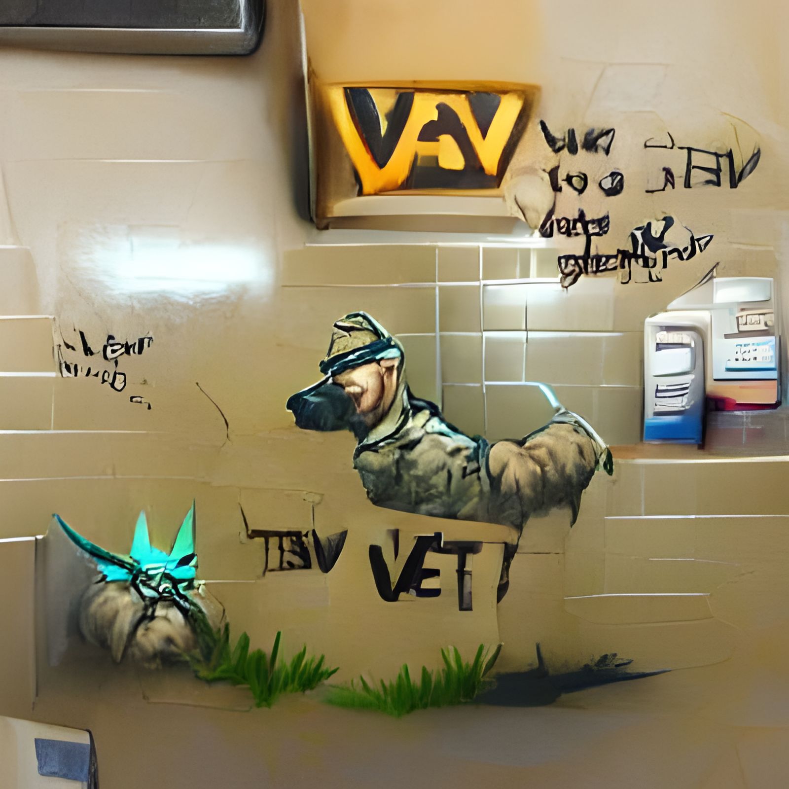 Vet graffiti