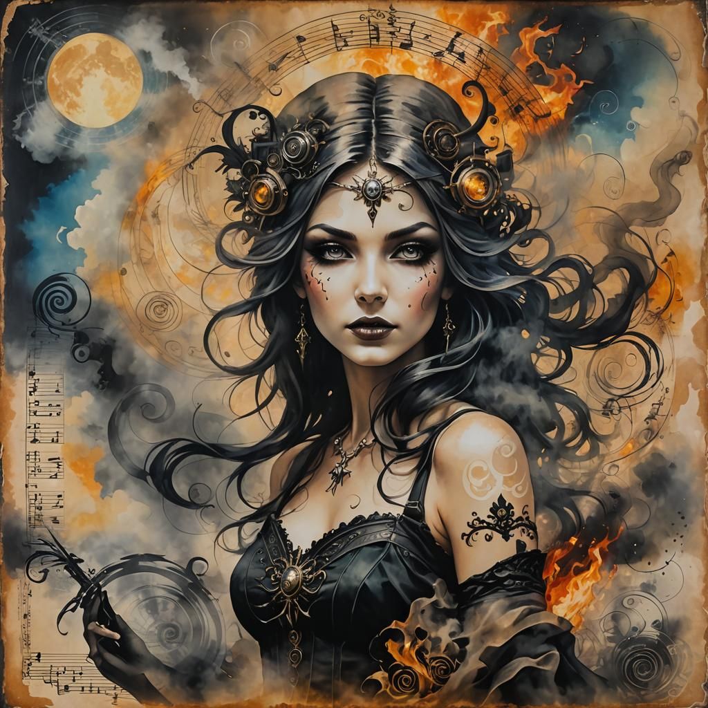 Music and darkness   by @FaeandDarkness