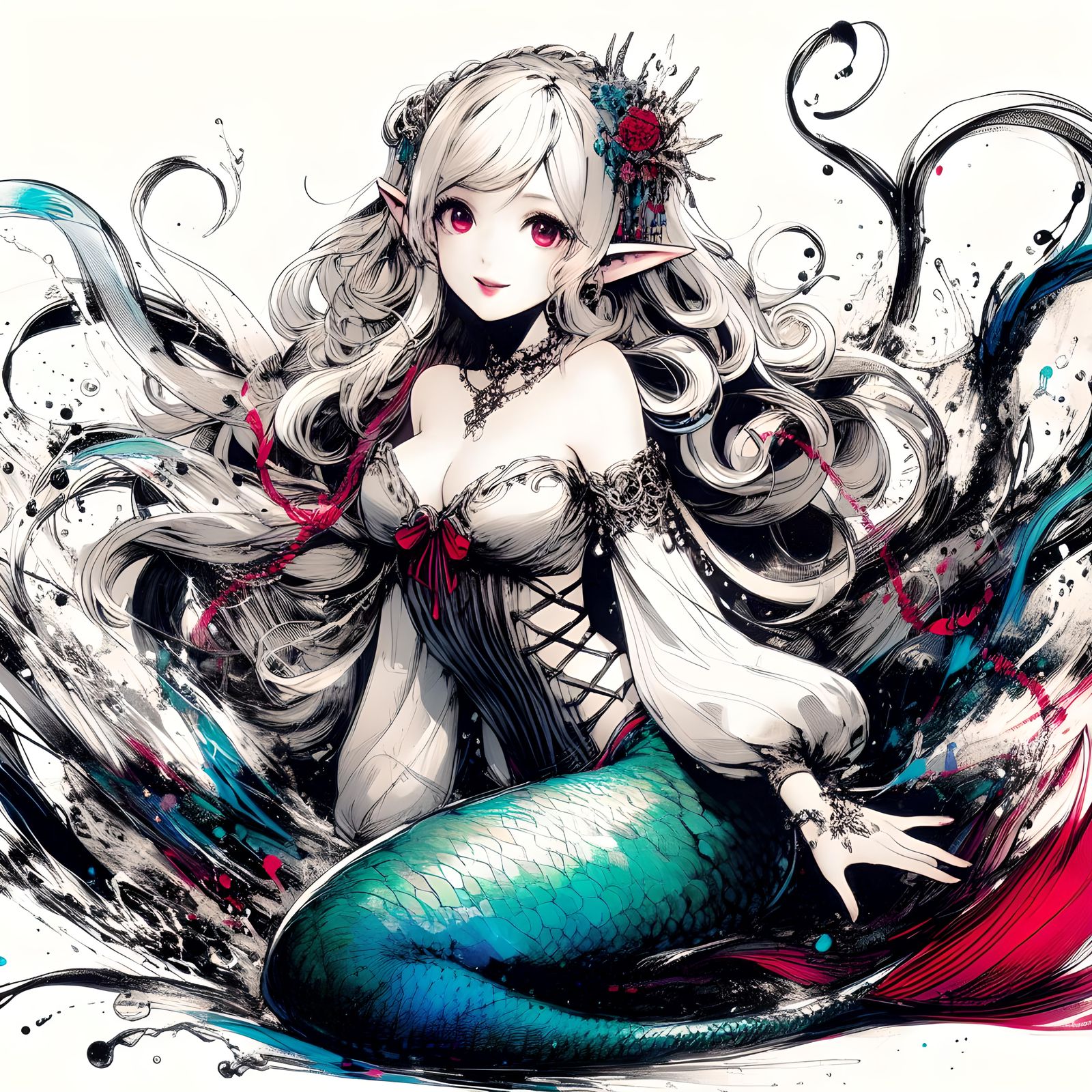 Cute mermaid girl...