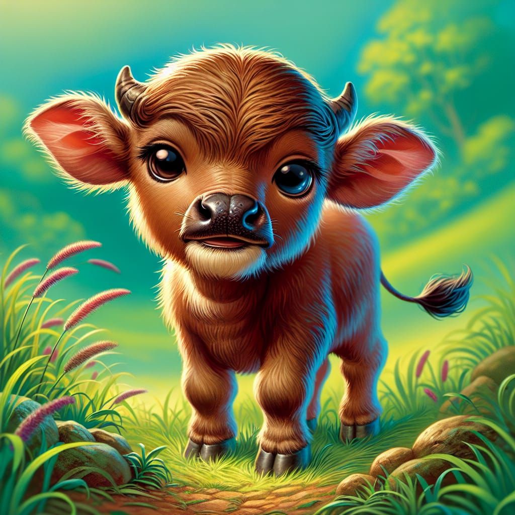 Baby buffalo