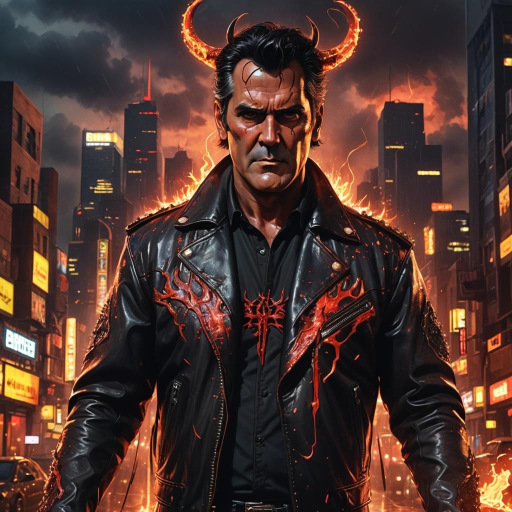 BRUCE CAMPBELL AS SATAN
