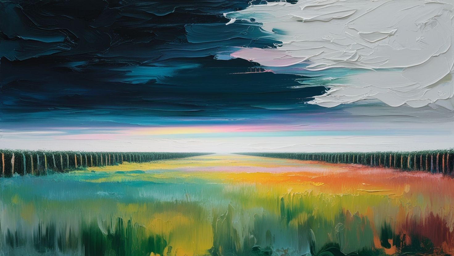 Musical Score made out of rainbows