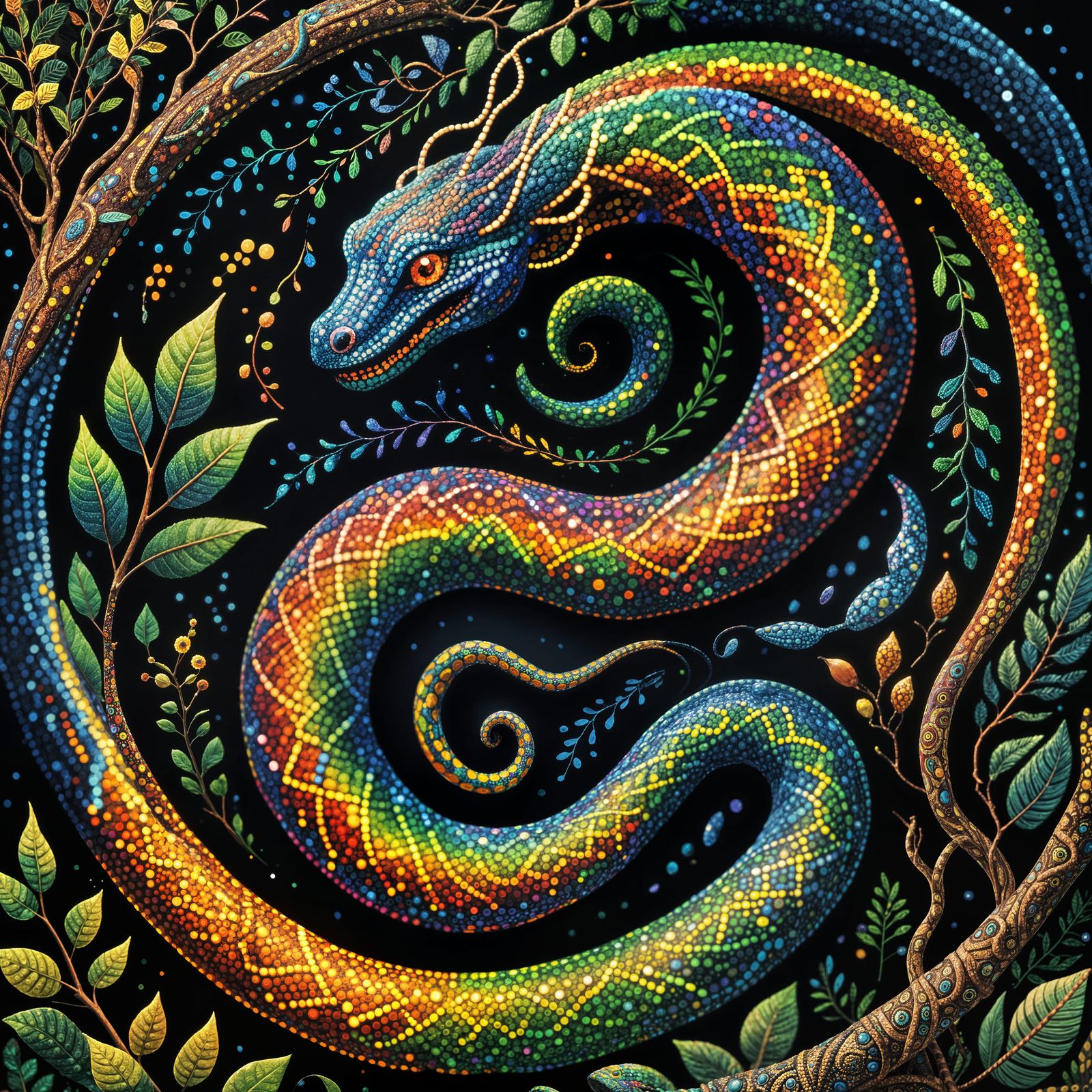 The Rainbow serpent. Australia.  by @WhiskyEvil