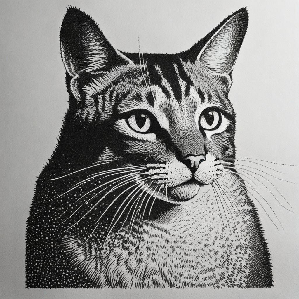 cat stippling