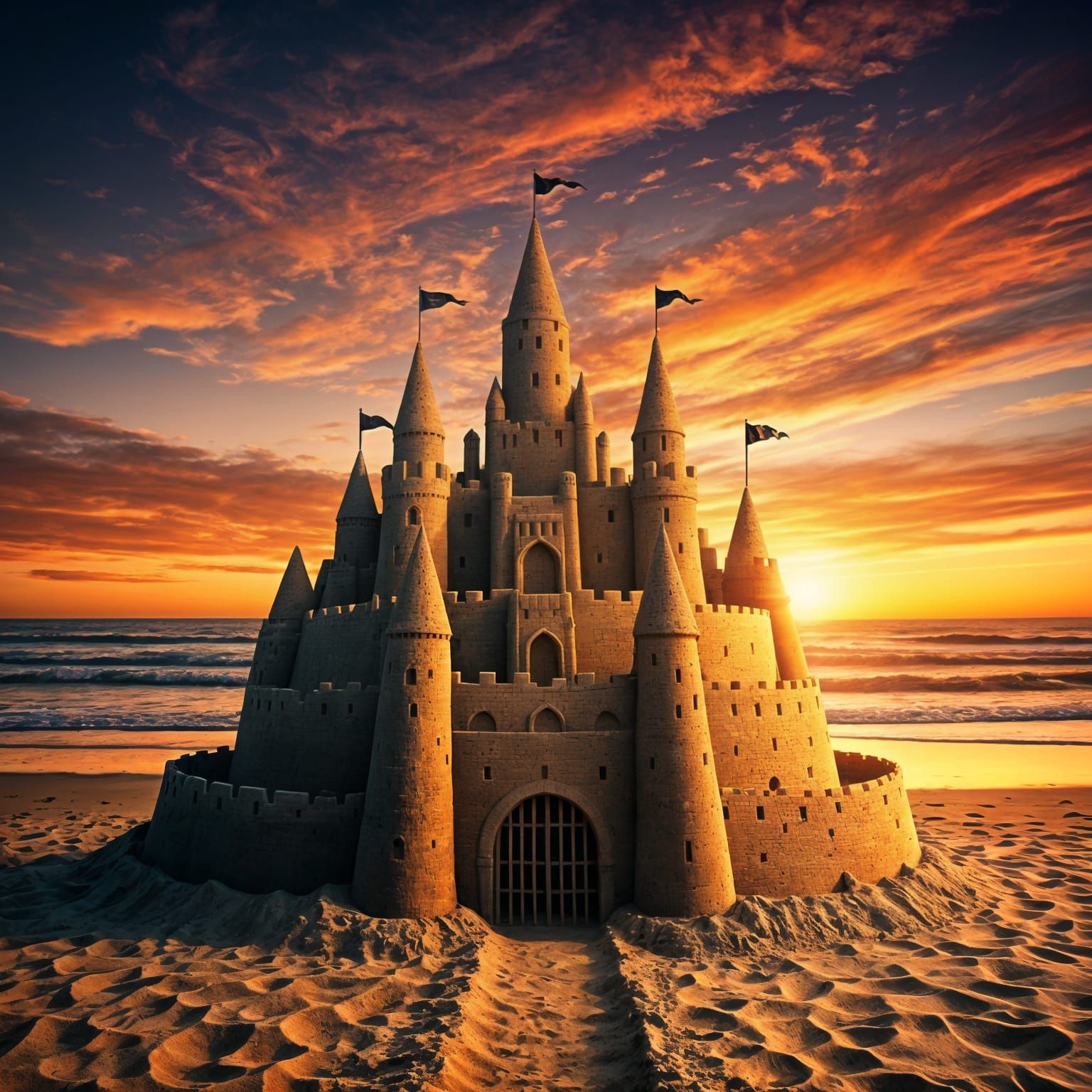 Sandcastle Sunset  by @TSharp 