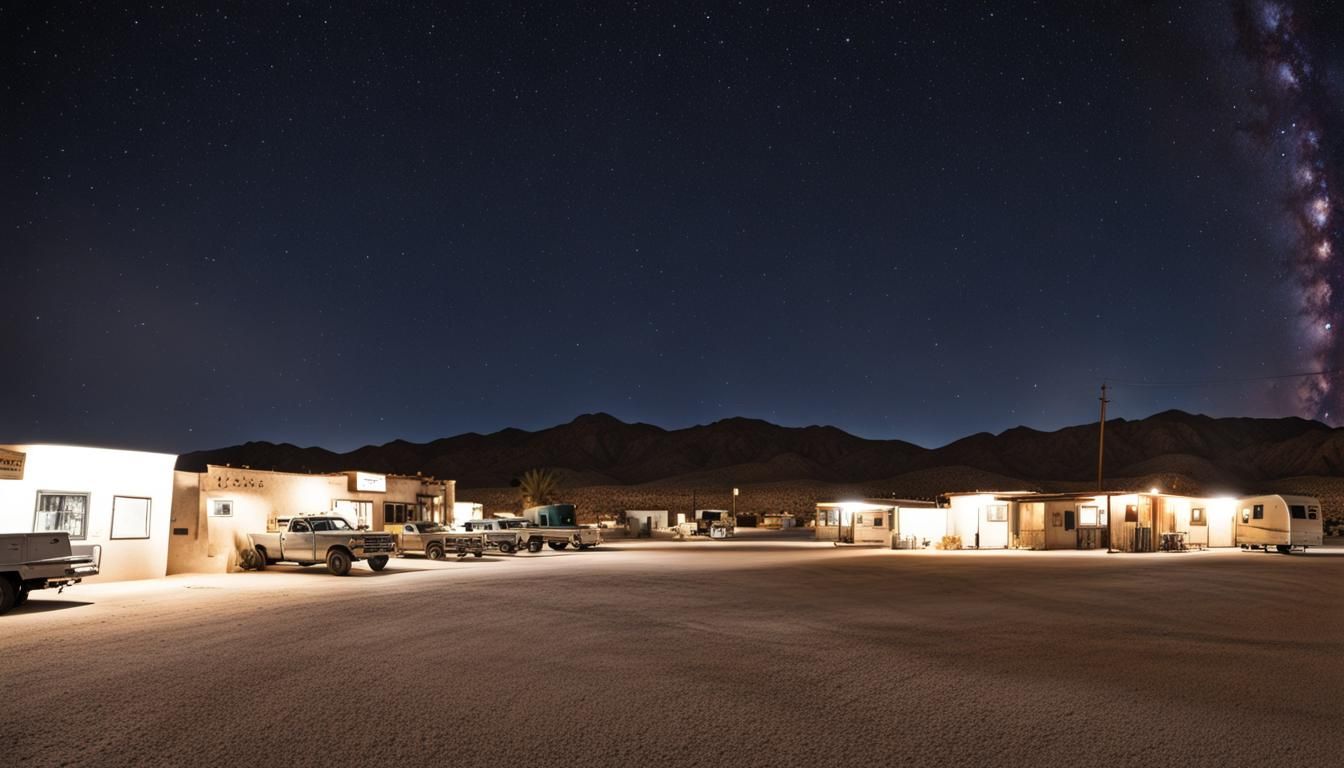 Dolan Springs Arizona at night AI Generated Artwork NightCafe Creator