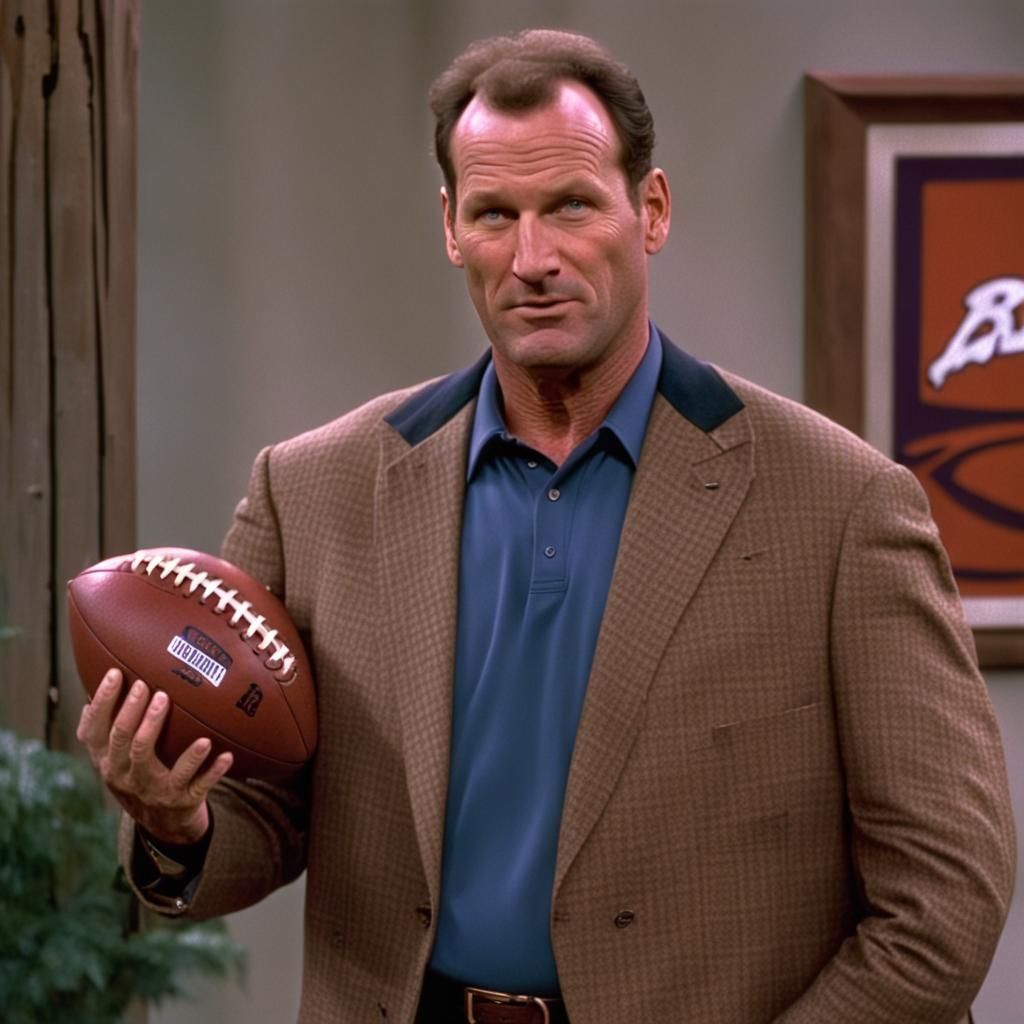 Al Bundy’s elusive fifth touchdown, perfectly rendered surrealism AI