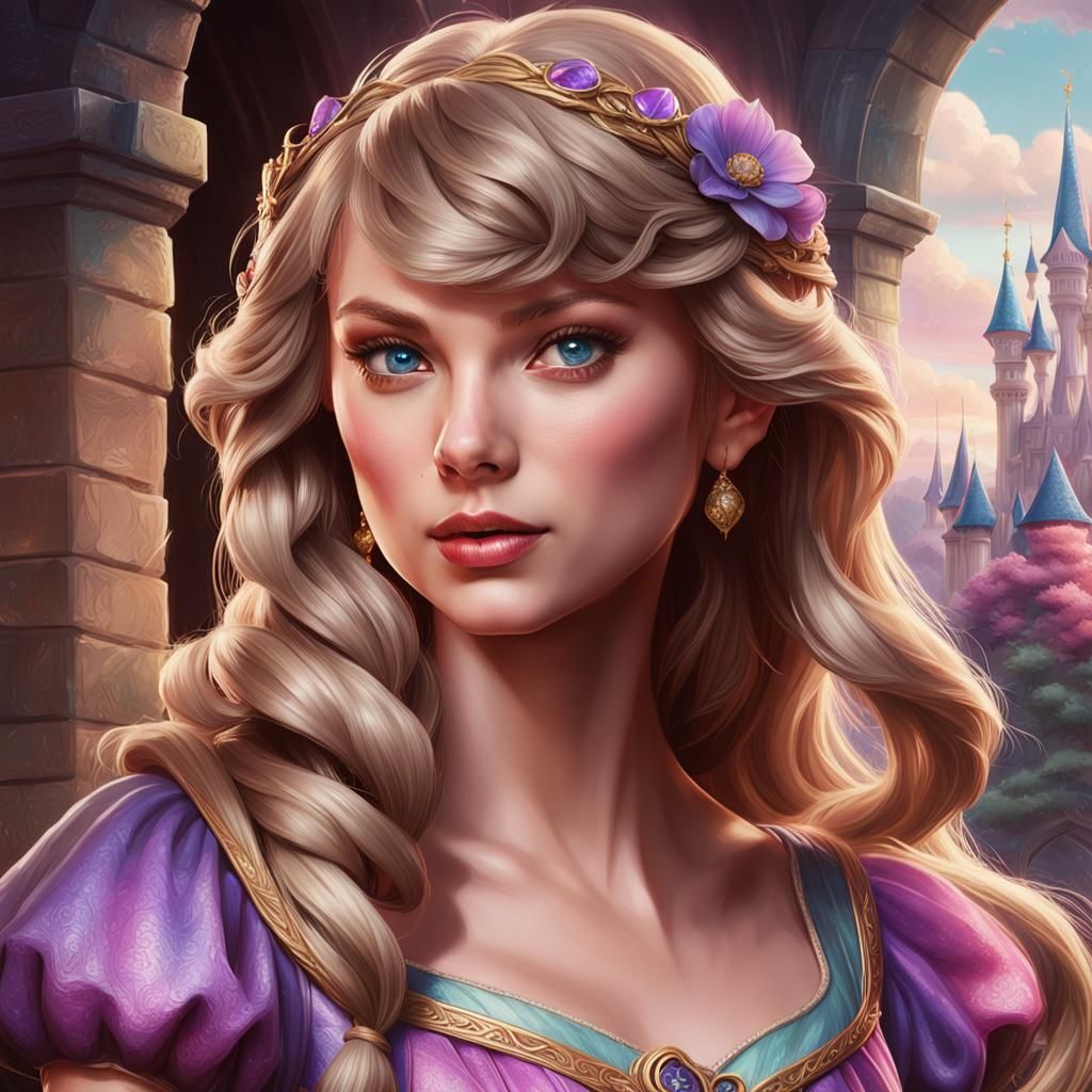 taylor swift as rapunzel