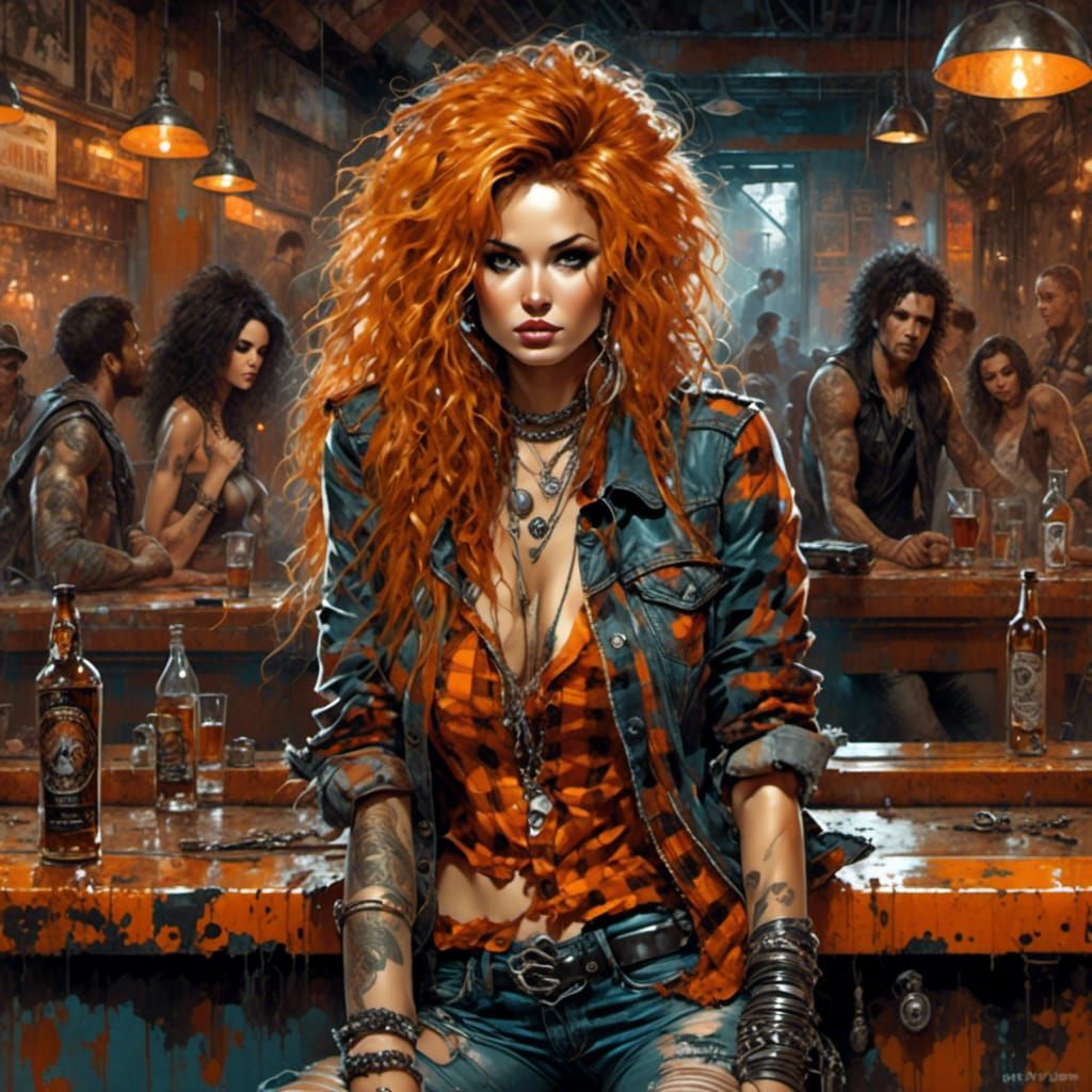 <lora:GrungePunkStyle:1.0>  