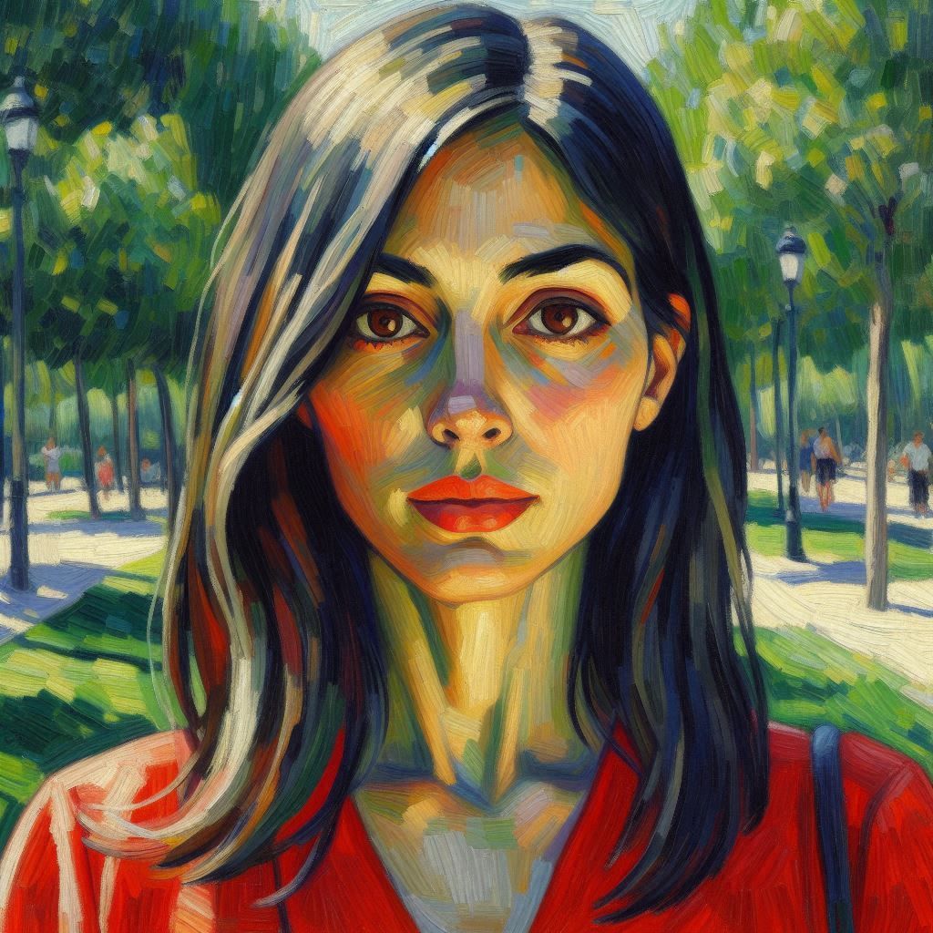 Brown Eyed Girl 2 a la Cézanne