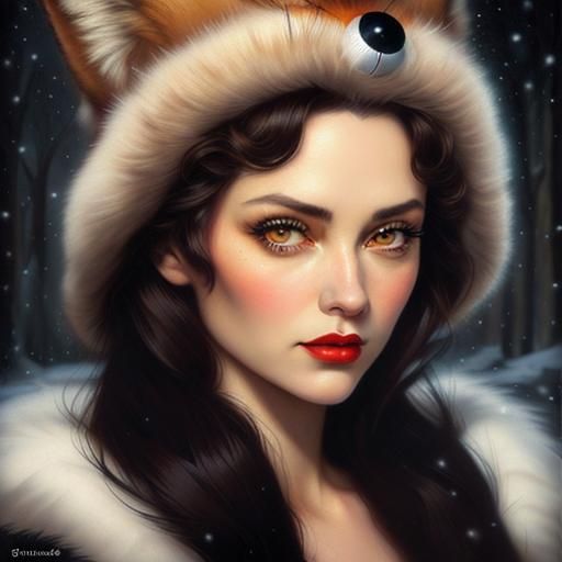 The fur hat