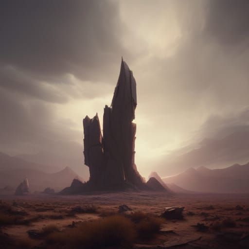 Monolith in the desert