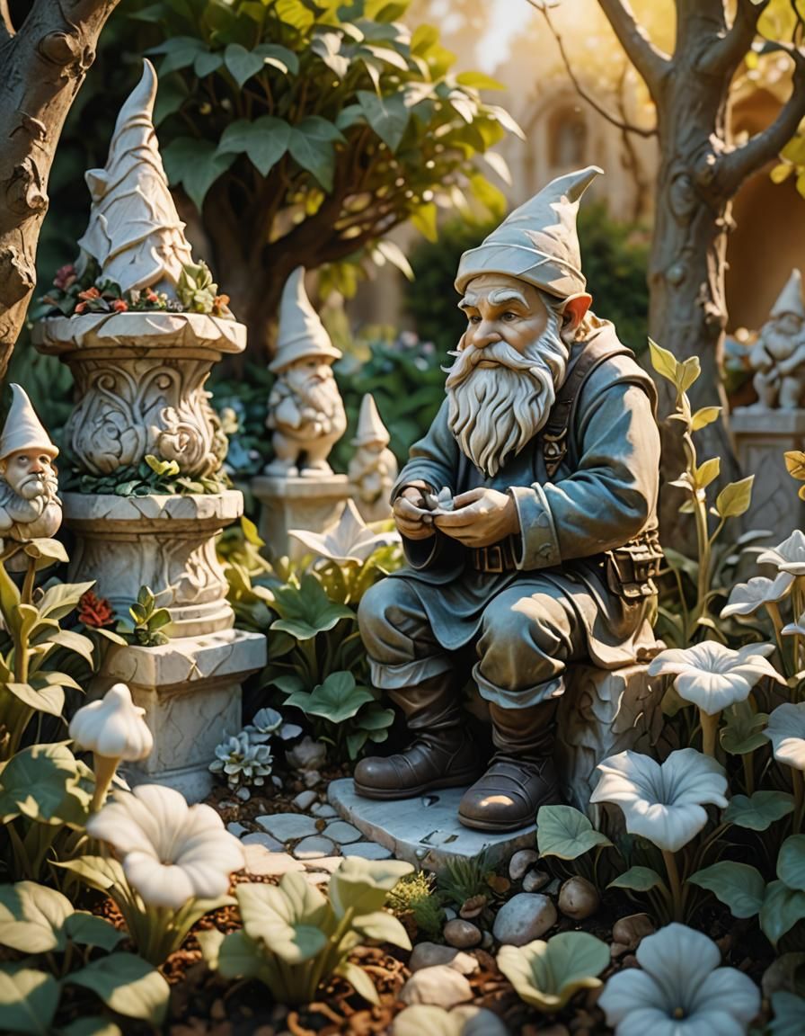 Gnomish cemetery  by @Gina Morley