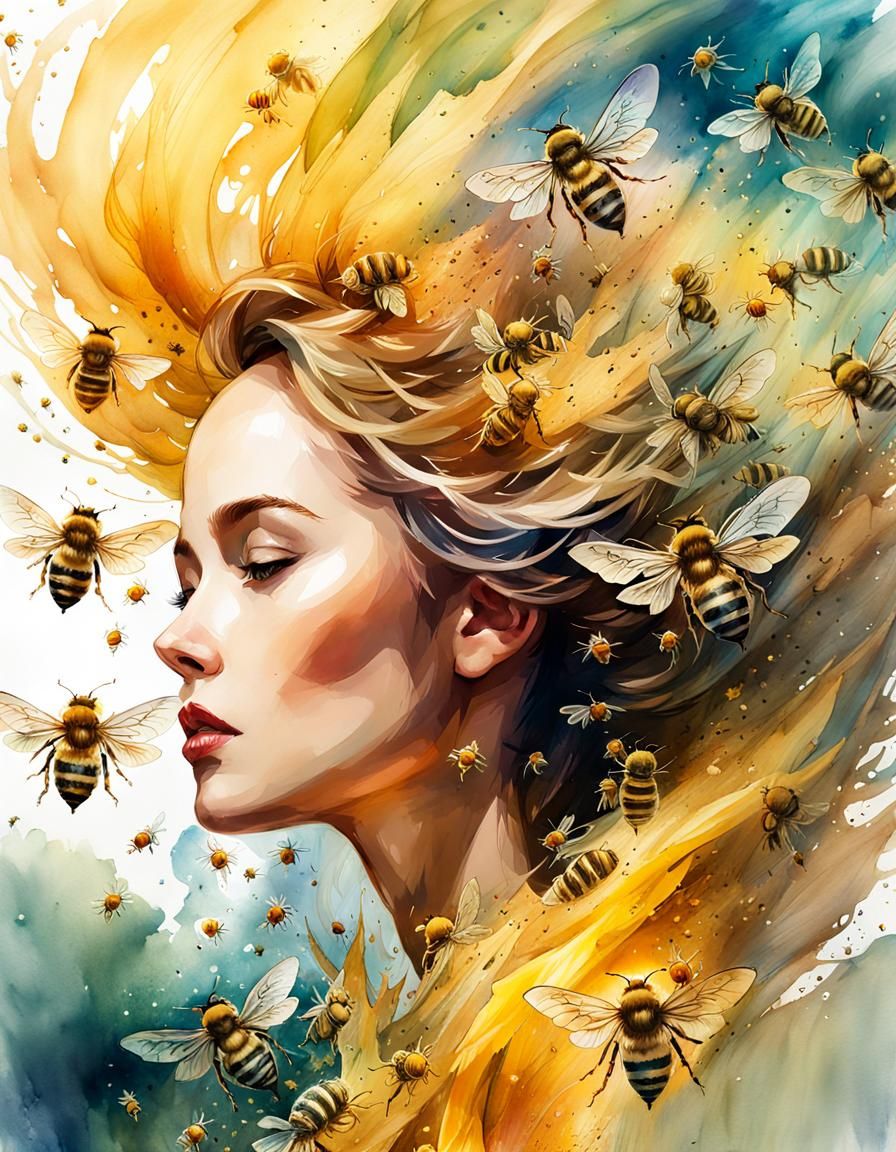 Queen Bee - AI Generated Artwork - NightCafe Creator