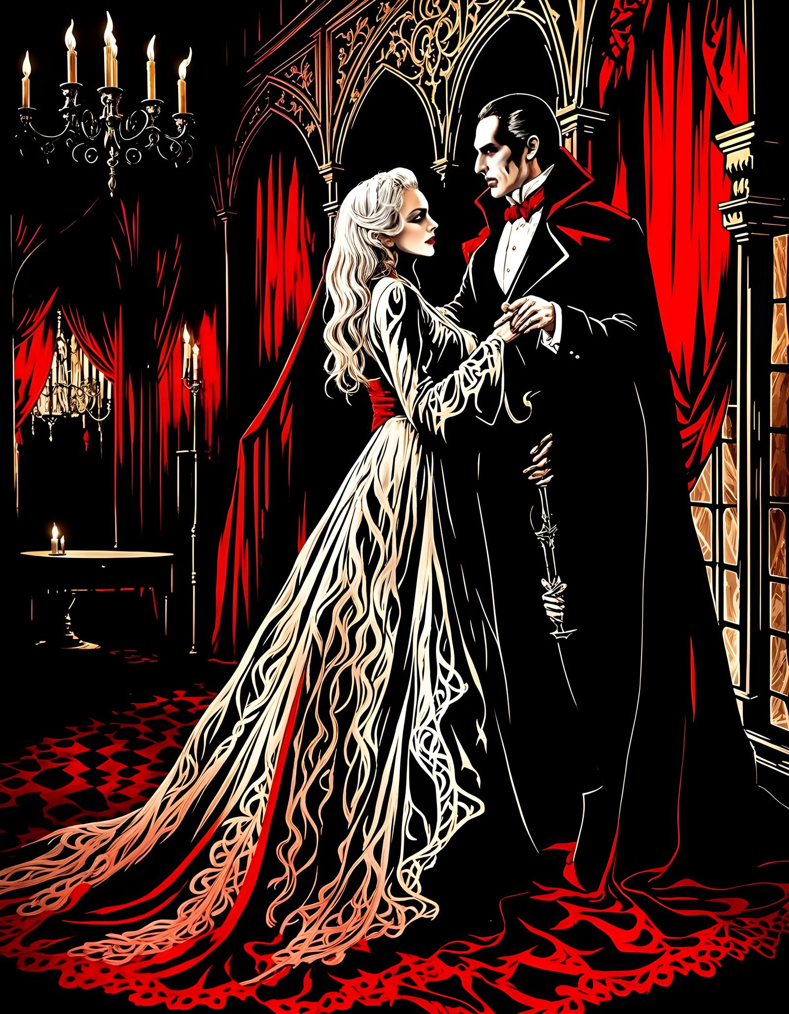 Count Dracula waltzing  by @rhadooss