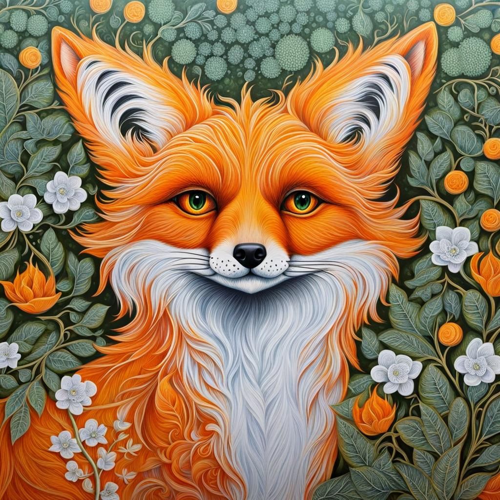 Fox Texture - Ai Generated Artwork - Nightcafe Creator