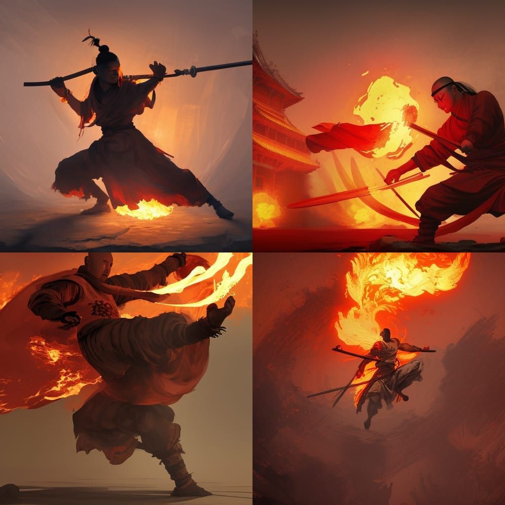Monks of the Fire Dragon Temple