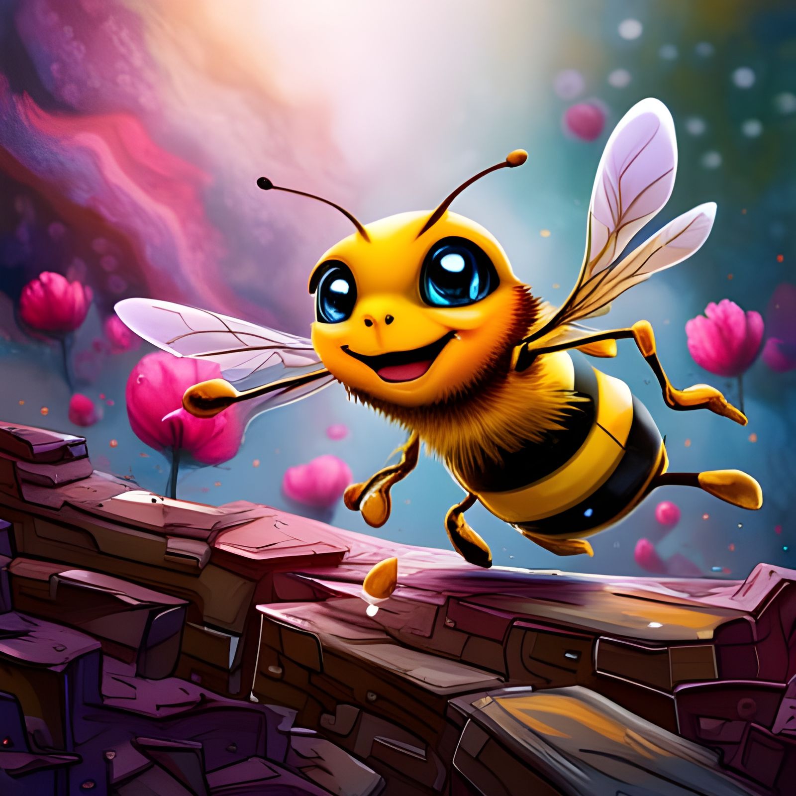 Friendly Bee  by @TheLuigiplayer