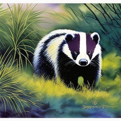 Badger - AI Generated Artwork - NightCafe Creator