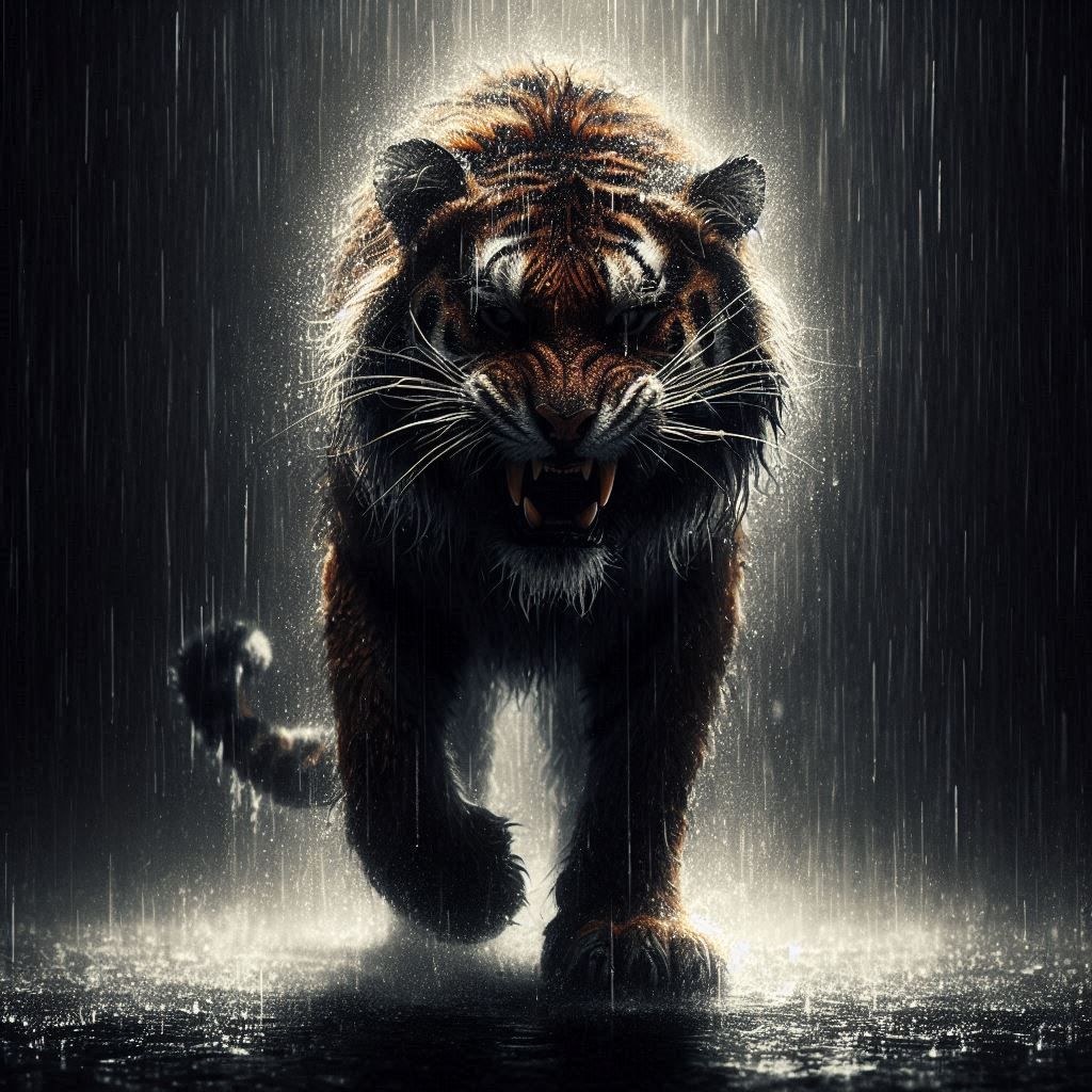Tiger In The Rain