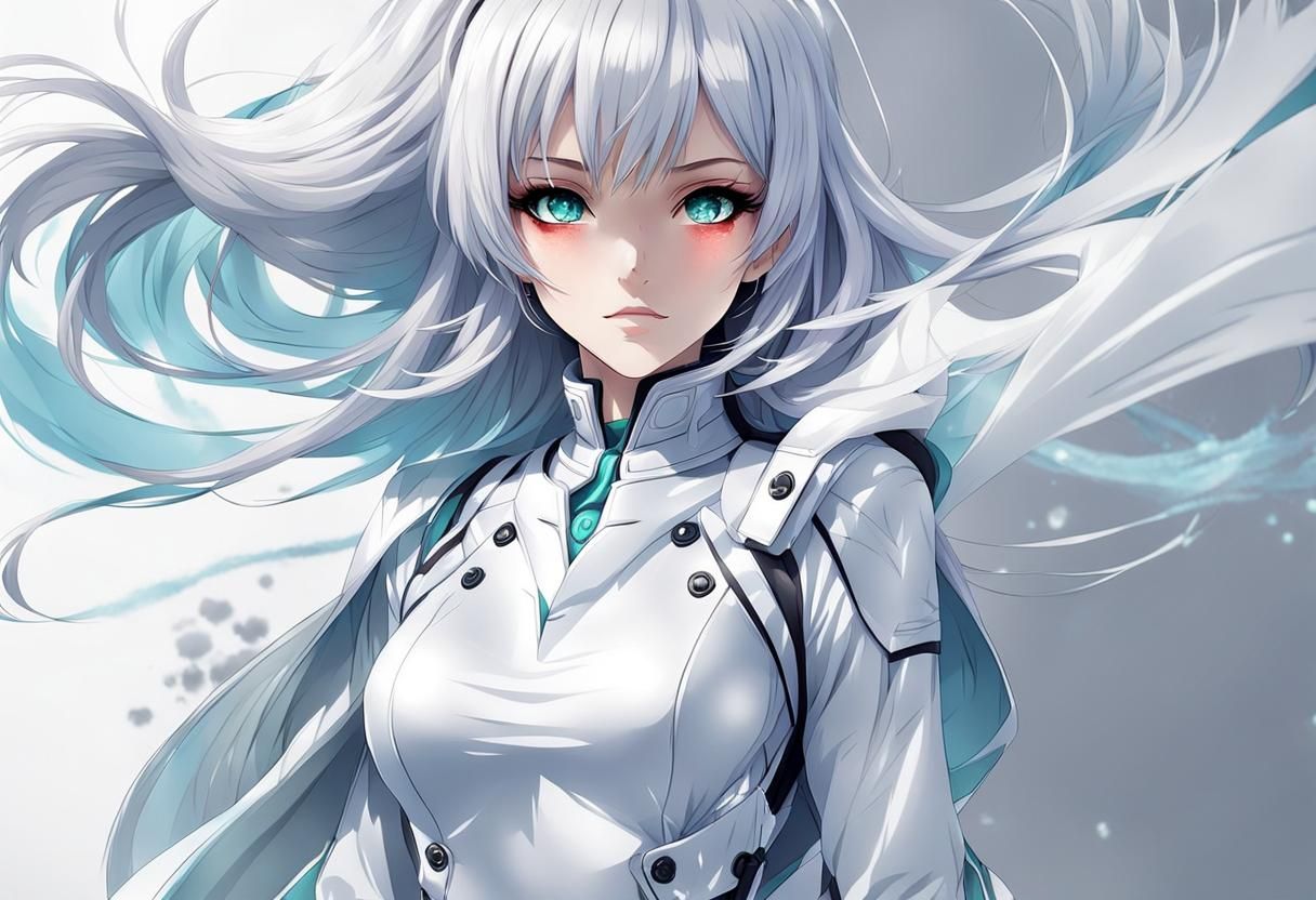 artwork so beautiful girl and shapely with style anime human...